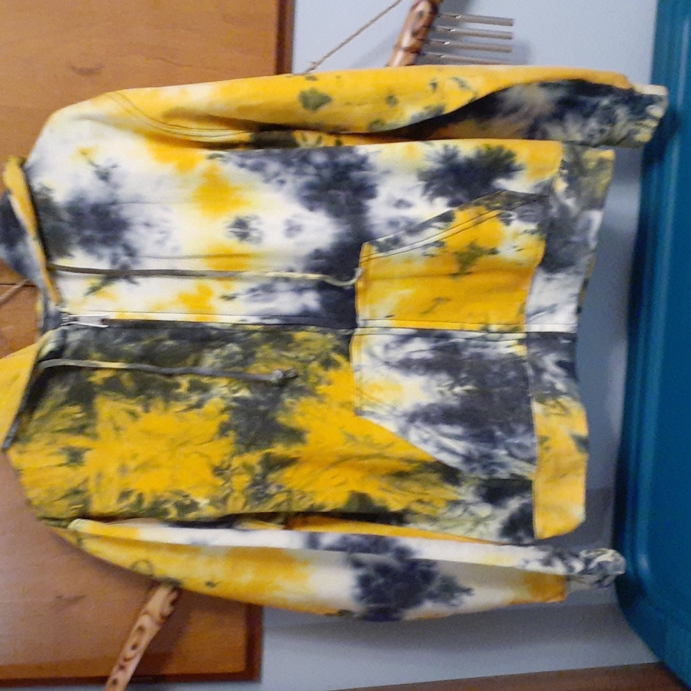For sale! Exit  tye dye hoodie  band new!  Size large